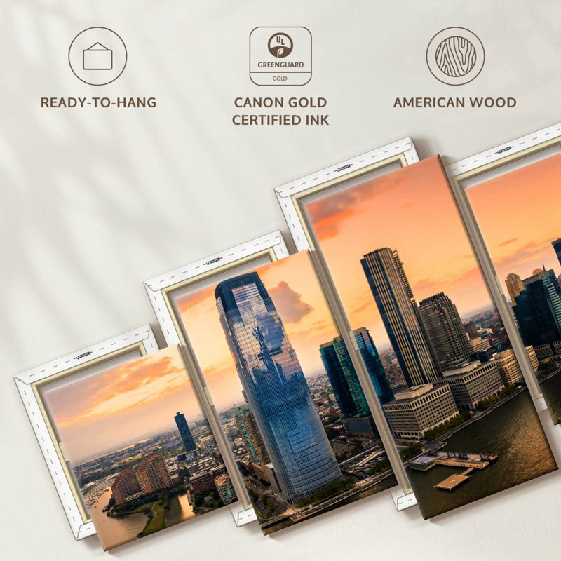  «Panoramic Jersey City, H 34 po x l 74 po