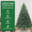  Artificial Hinged Christmas Tree Snow Flocked White-282973865