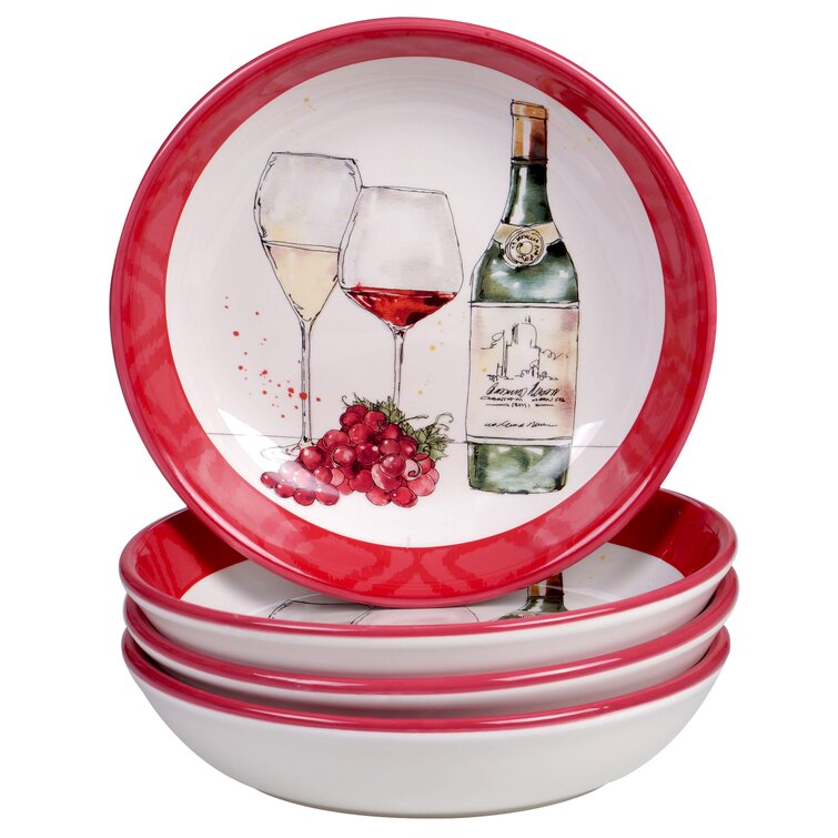 Certified International Melanzana 5 Piece Pasta Bowl Set