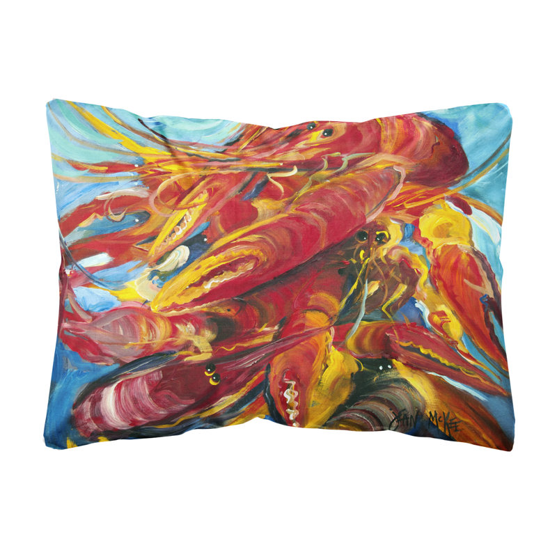 Coussin décoratif intérieur/extérieur crawfish
