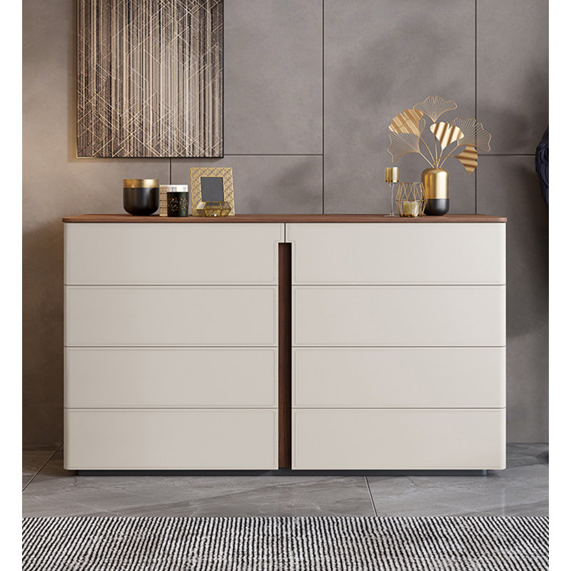 Armoire de chambre à coucher en bois massif, Gris clair, H 39,37 po x l 55,12 po x P 15,75 po