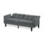 Velvet Futon Couch Convertible-1735251505