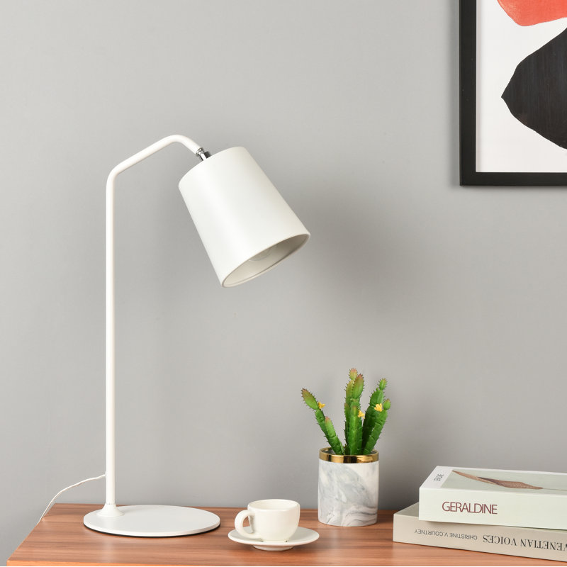Hannon Metal Desk Lamp, White