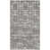 Tapis gris argenté à motif géométrique glam