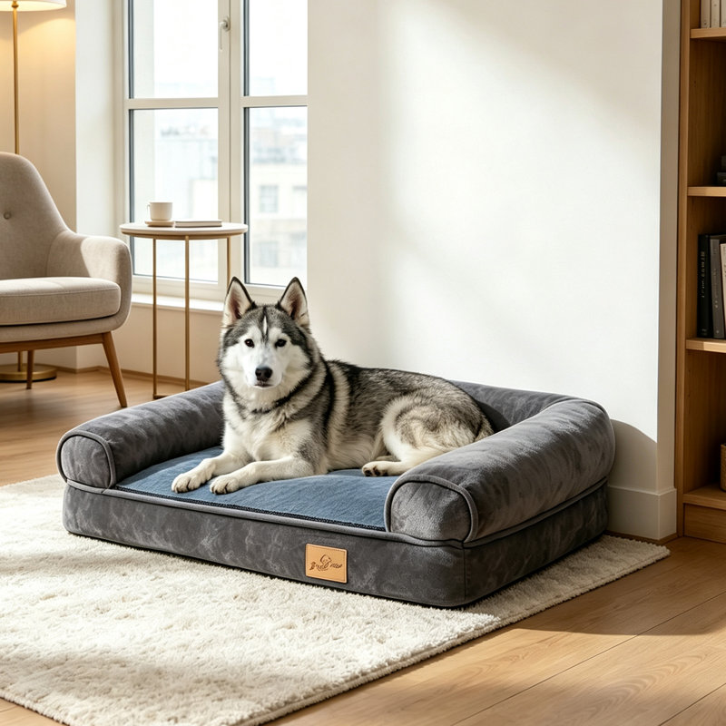 Hundebett Dog Beds Bolster Cushion, 19cm H x 100cm W x 75cm D