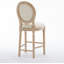 Ensemble de 2 tabourets de bar en bois massif avec tabourets en bois