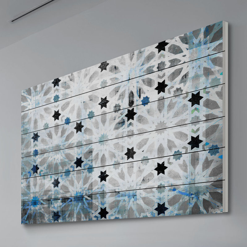 «Bornos» par Parvez Taj, reproduction sur bois, H 30 po x l 45 po x P 1,5 po