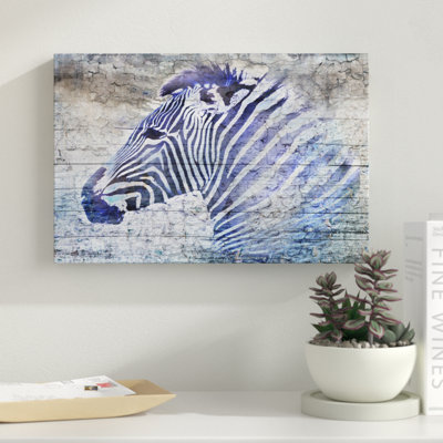 Purple Zebra by Surma & Guillen - Graphic Art Print