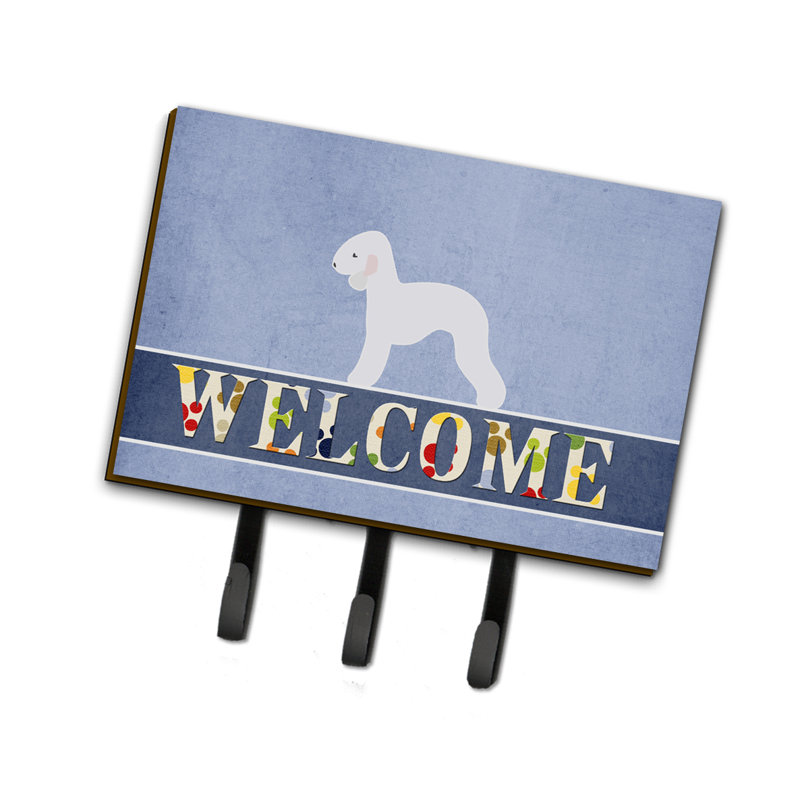 Garde-bedlington ou porte-clés terrier welcome