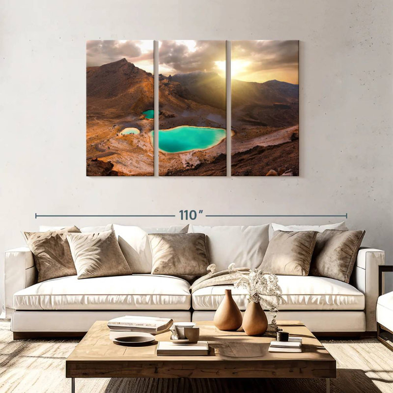 Nicci Sunkissed Emerald Lakes, 48" H x 74" W
