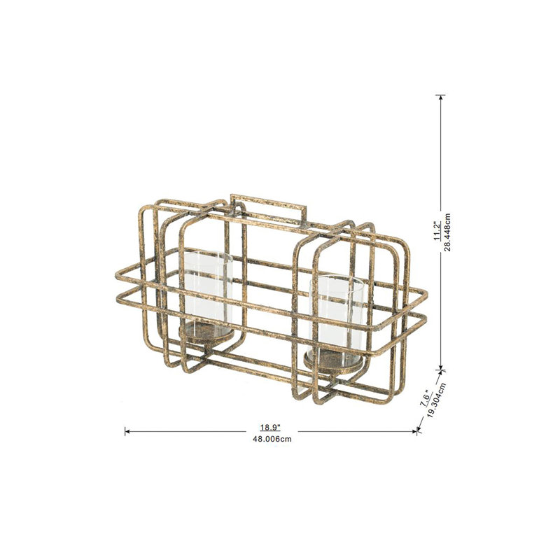 Ouragan de table en fer 11,2 po
