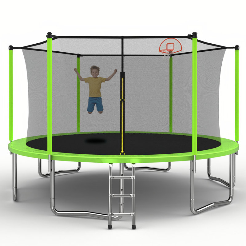Enfants Trampoline récréatif pour enfants, Vert