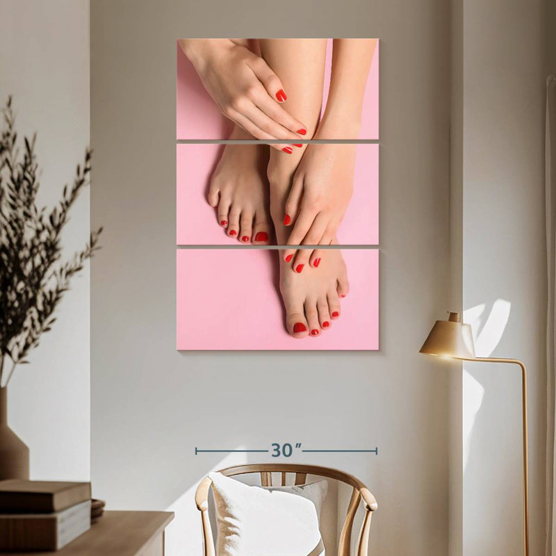 Shuttleworth Blush Mani Pedi Nails, 65" H x 42" W