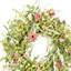 26" Artificial Farmhouse Twig Berry Blossoms Cluster Greenery Mini Eucalyptus Daisy Spring Summer Wreath For Front Door