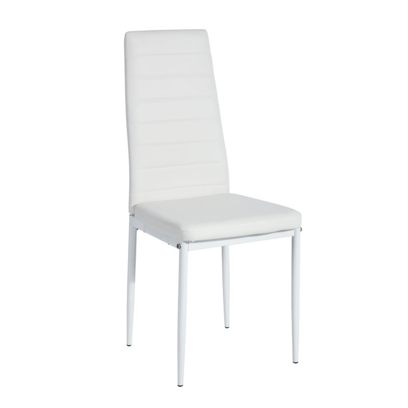 Mohrsville 18.9'' H Linen Upholstered Dining Chair, White