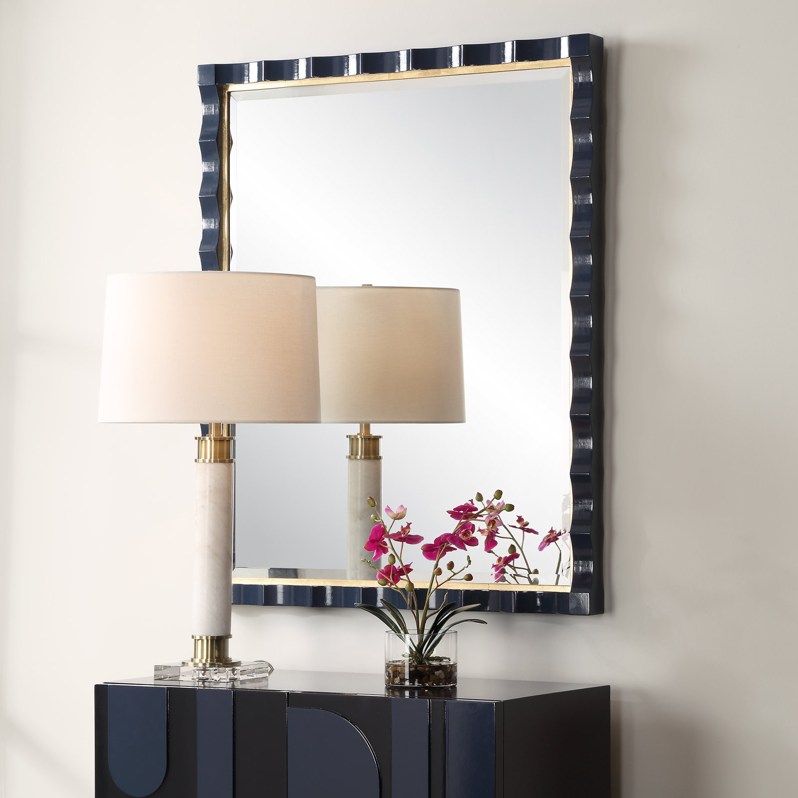 Tashaun Navy Blue Mirror