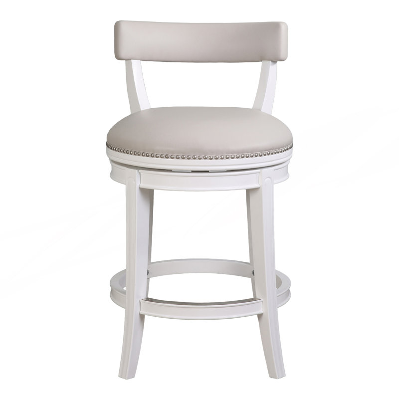 1 tabouret de bar élégant pour les cuisines et les bars modernes, Gris / Blanc, 26