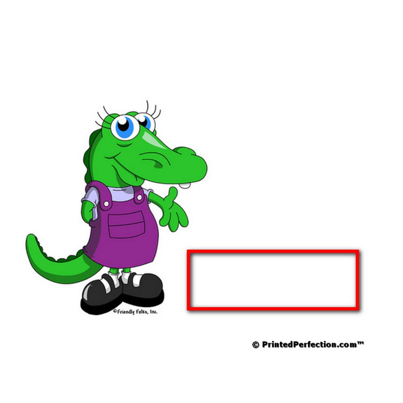 Personalized Alligator - Female Acrylic Key Chain