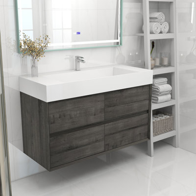Meuble-lavabo mural simple 48 po