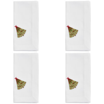 Lello Christmas Tree 4 Piece Napkin Set