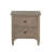 2-Drawer Nightstand With Round Bronze Pull Knobs