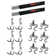 Rubbermaid 2 48 Inch Horizontal Wall Storage Rail W/ Garage & S Hooks (6 Pack)