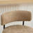 26.8'' Modern Bar Stools With Cuved Back, Upholstered Chenille Counter Height Bar Chairs With Metal Frame-123423190