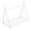 Lit plateforme simple en métal avec structure triangulaire-114246898