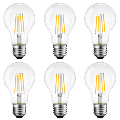 8 Watt (60 Watt Equivalent), A60 LED, Dimmable Light Bulb, Warm White (2200K) E26/Medium (Standard) Base