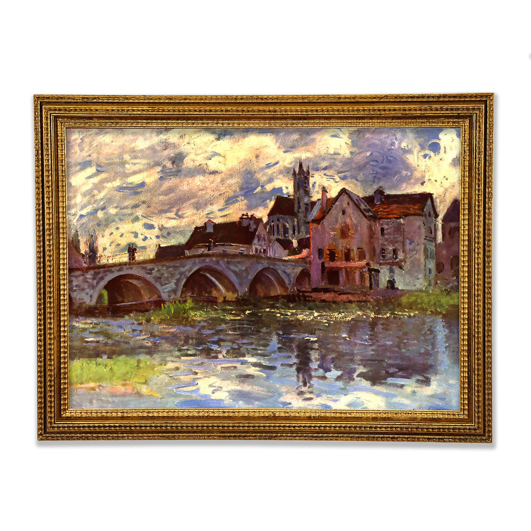 Bridge Of Moret von Sisley - Einzelne Bilderrahmen Kunstdrucke