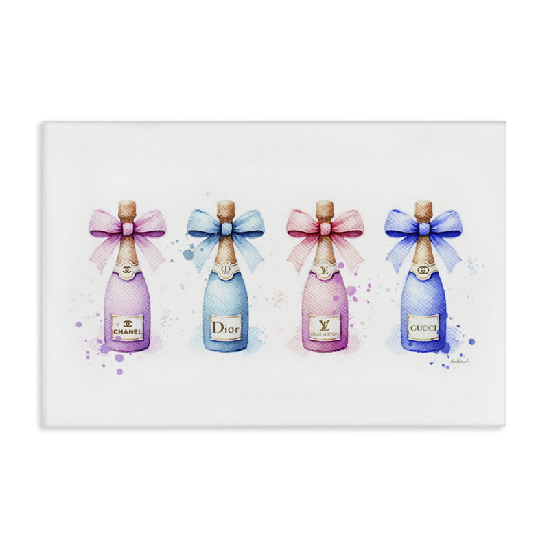  «Pastel Glam Champagnes» par Amanda Greenwood, H 16 po x l 24 po