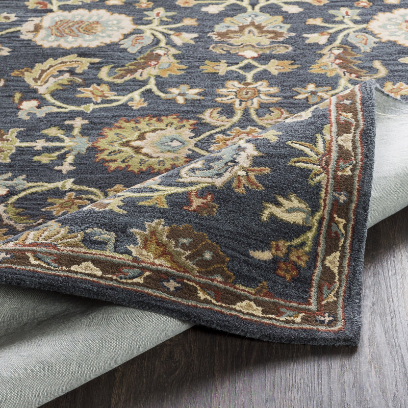 Tapis en laine touffeté Rathburn, Rectangulaire 9 pi x 13 pi
