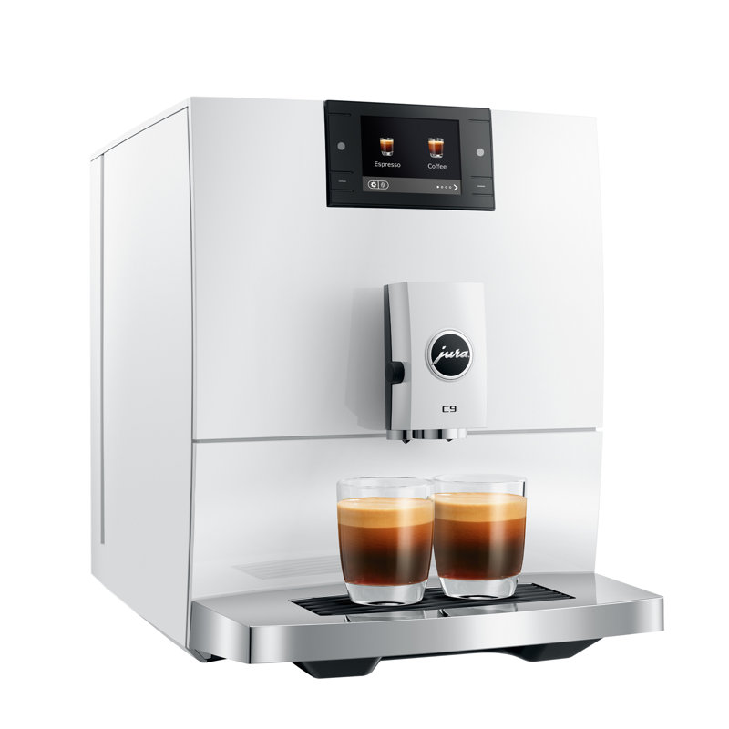 C9 Piano White Automatic Coffee Machine, White