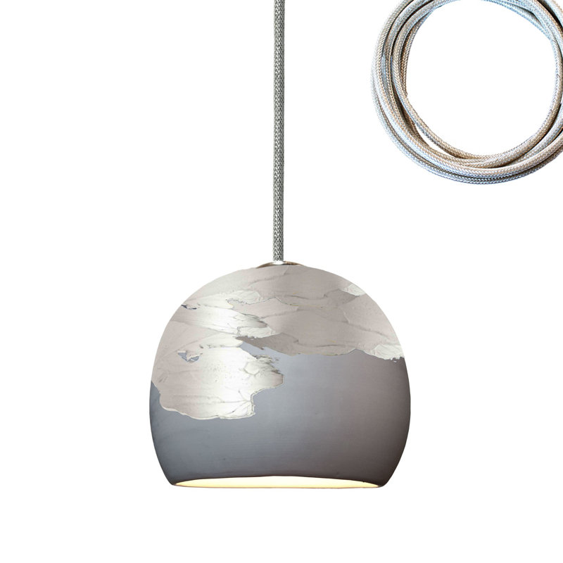 Ombre 1 - Light Pendant, Nickel, Matte Gray/Silver, No