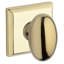 Ellipse Passage Door Knob with Traditional Square Rose-22037305