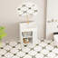 Meuble-lavabo de 21,6 po avec lavabo en céramique, tablette ouverte à droite, finition imperméable 24vb06-21whr, porte de rangement blanche, design élégant