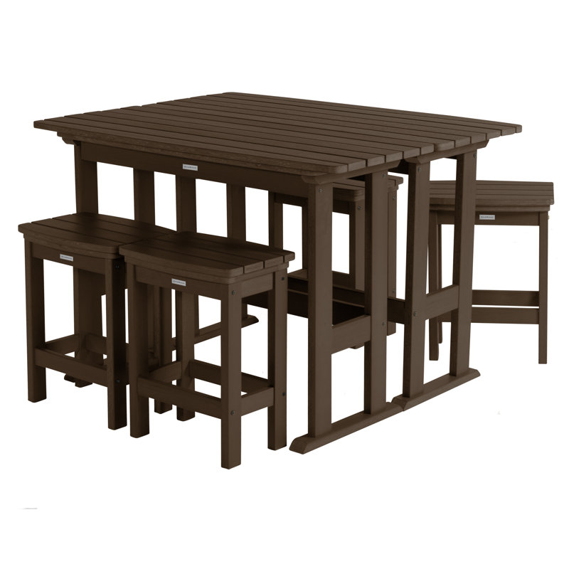 Arbnora 6 Piece Counter Height Dining Set, Weathered Acorn
