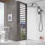 Bras de douche pivotant avec douchette Rainfall-103448224