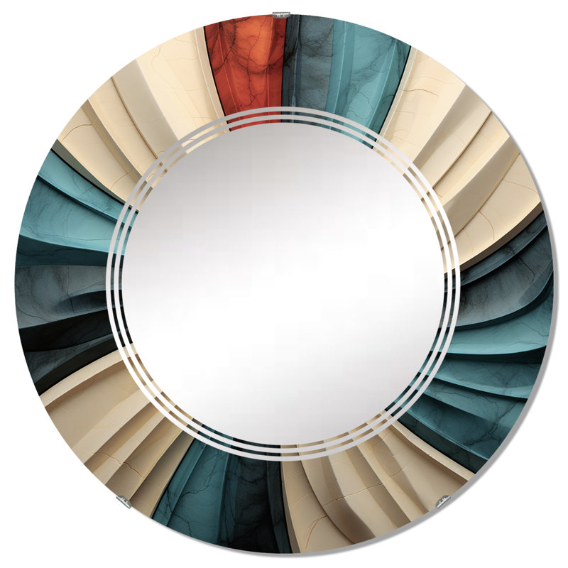 Colhaven - Miroir mural moderne rond, 32 po x 32 po