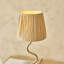 Wrangler Table light finished in Aged Brass and Raffia