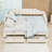 Twin XL Linen Extendable Upholstered Daybed with LED Lighting and Storage Drawers-638918742
