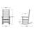 POLYWOOD Rocker 3-Piece Porch Rocking Chair Set-40595480
