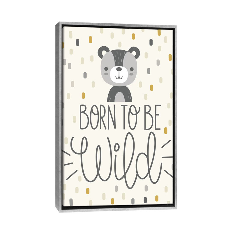 «Cute and Wild III», art encadré, H 60 po x l 40po x P 1,5 po, Toile avec cadre argenté