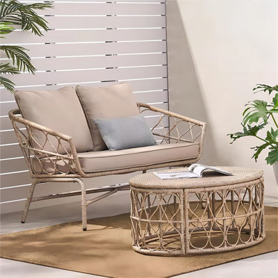 Ensemble de causeuse et table basse Raynette