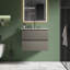 Meuble-lavabo simple 24 po avec dessus en céramique avec trop-plein Derrance, pré-assemblé-2025746520-2075475038