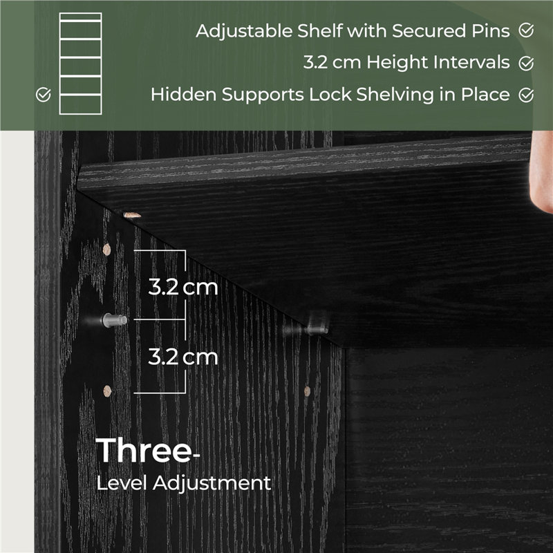 161.5cm H x 60cm W Particle Board Bookcase