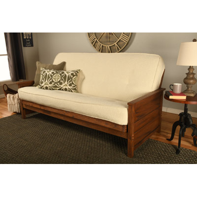 Futon de lit double avec matelas Anders