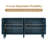 62" Vintage Buffet Cabinet with Adjustable Shelves and 4 Doors, Sideboard with Hollow Carved-1247309914