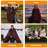 Wearable Hooded Picnic Blanket Poncho Dark Red 80x55 Inches Waterproof Windproof Fleece Camp Blanket 210T Polyester Warm Stadium Blanket Cozy Cloak for Outdoor Camping Hiking Backyard