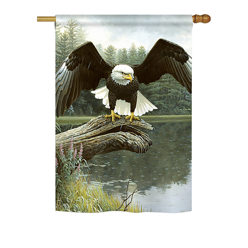 Drapeau maison en polyester 2 côtés majestic douches, H 40 po x l 28 po